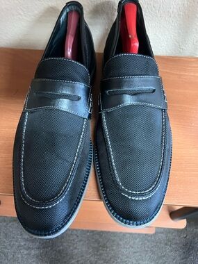 Donald J Pliner Mens Ellard2-K Slip On Penny Loafer Shoes 13M